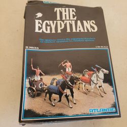 Atlantic 1603 The Egyptians Cavalry Chariots 40pc 1/32 Scale Vintage Soldiers