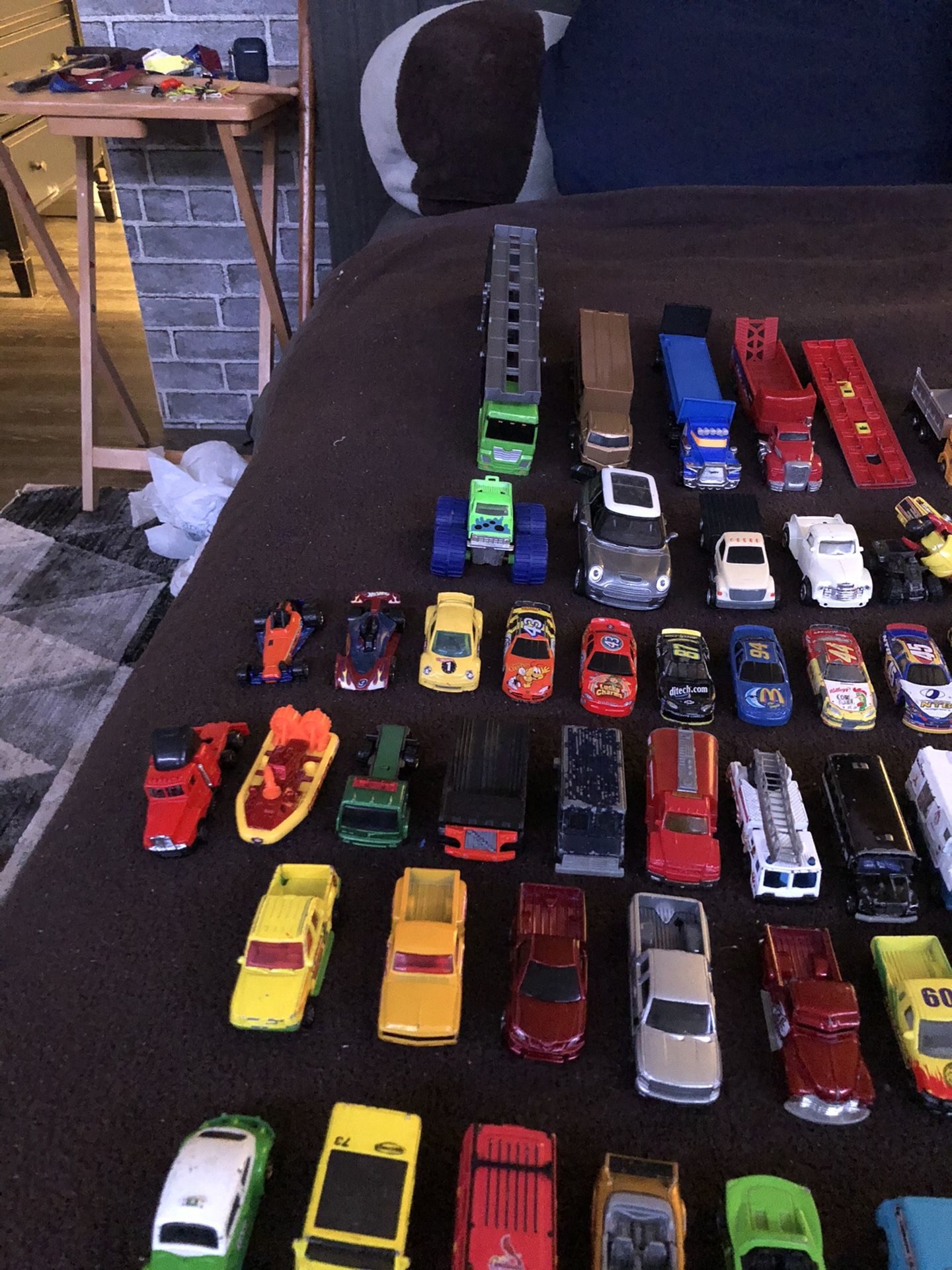 Toy cars, planes, trucks