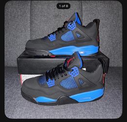 jordan 4 black deep royal