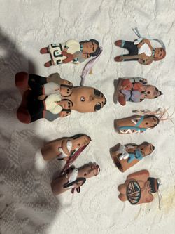 Vintage P Toya Jemez Navajo Pottery Sculpture Figures 