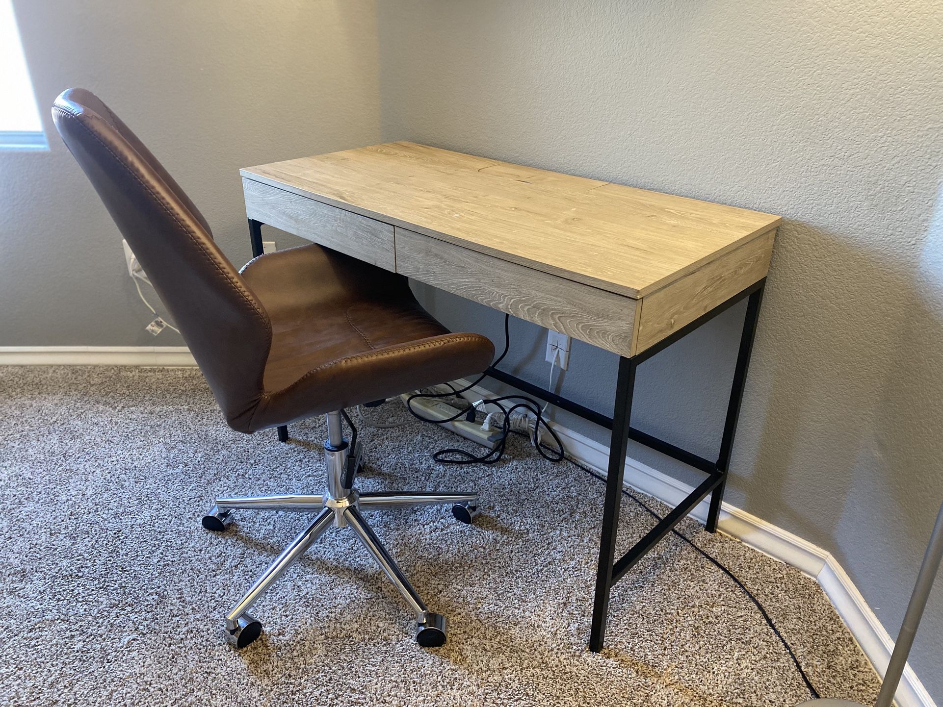42” Home Office Desk Natural Color
