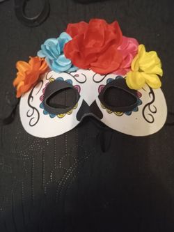 Day of the Dead Sugar Skull Costume Mask