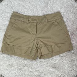 New York & Company 7th Avenue Womens Khaki Shorts Size 0