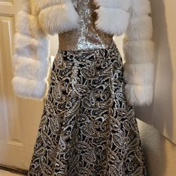 Short Flirty Faux Fur Mini Jacket ! For New Years