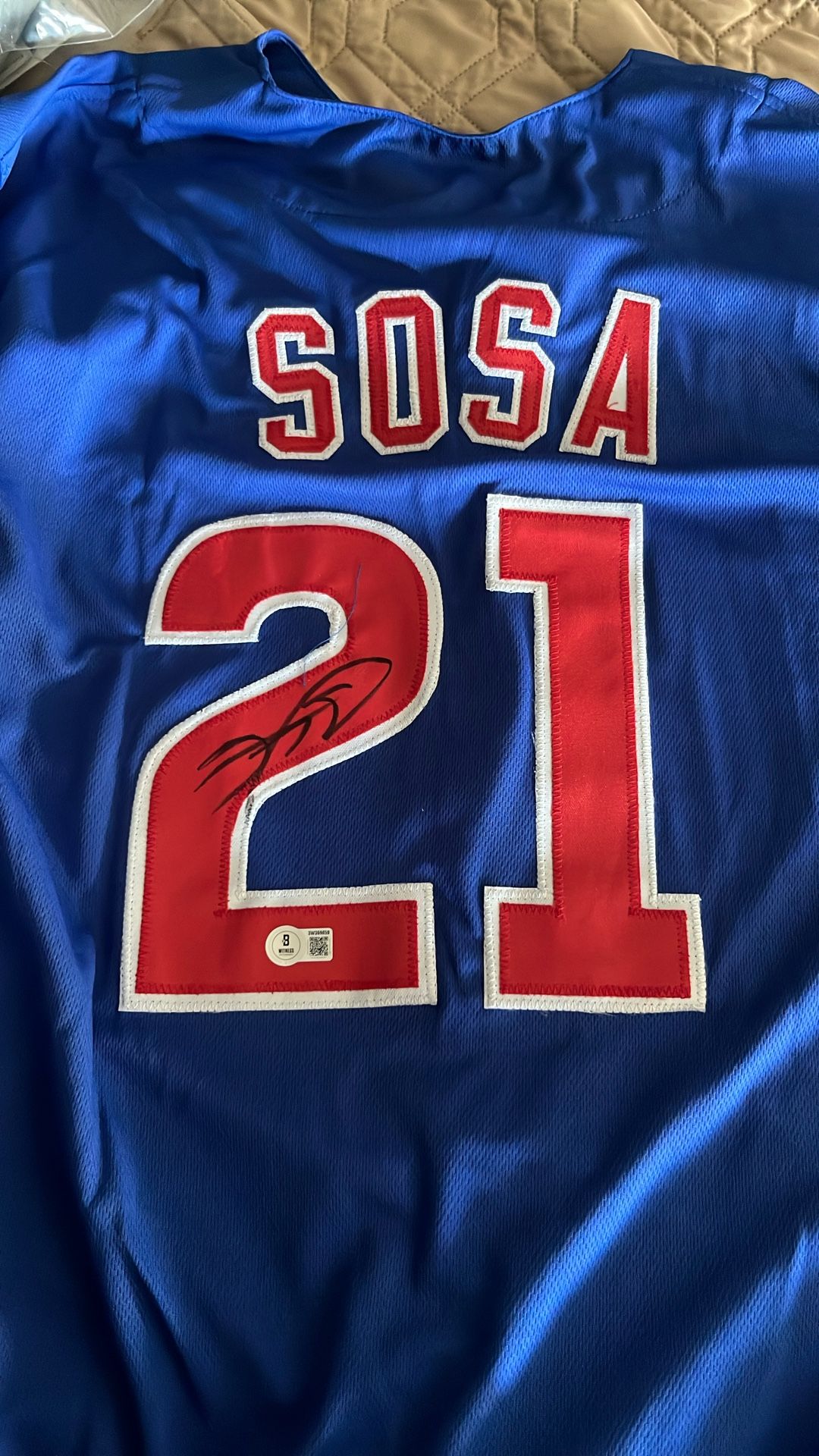 Chicago Cubs “Sammy Sosa” Signed Jersey