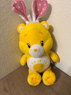 Care Bears Funshine Bear Easter Bunny Plush