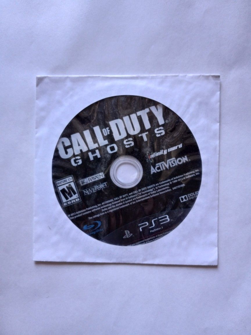 Call Of Duty Ghosts PS3