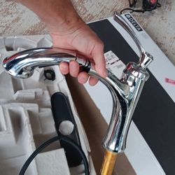Used, But Basically New Chrome Delta Pull Out Spray Kitchen Faucet
