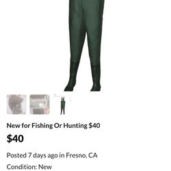 New $30 For Fishing Or Hunting 