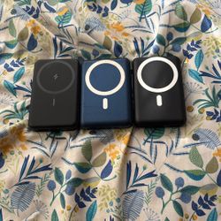 3 portable chargers 2 new 1 used 