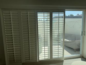 Sunburst Shutters with track (above)