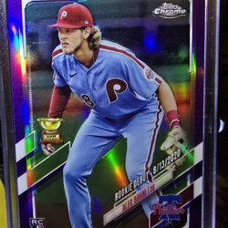 Alec Bihm 2021 Topps Chrome Rookie Debut Purple