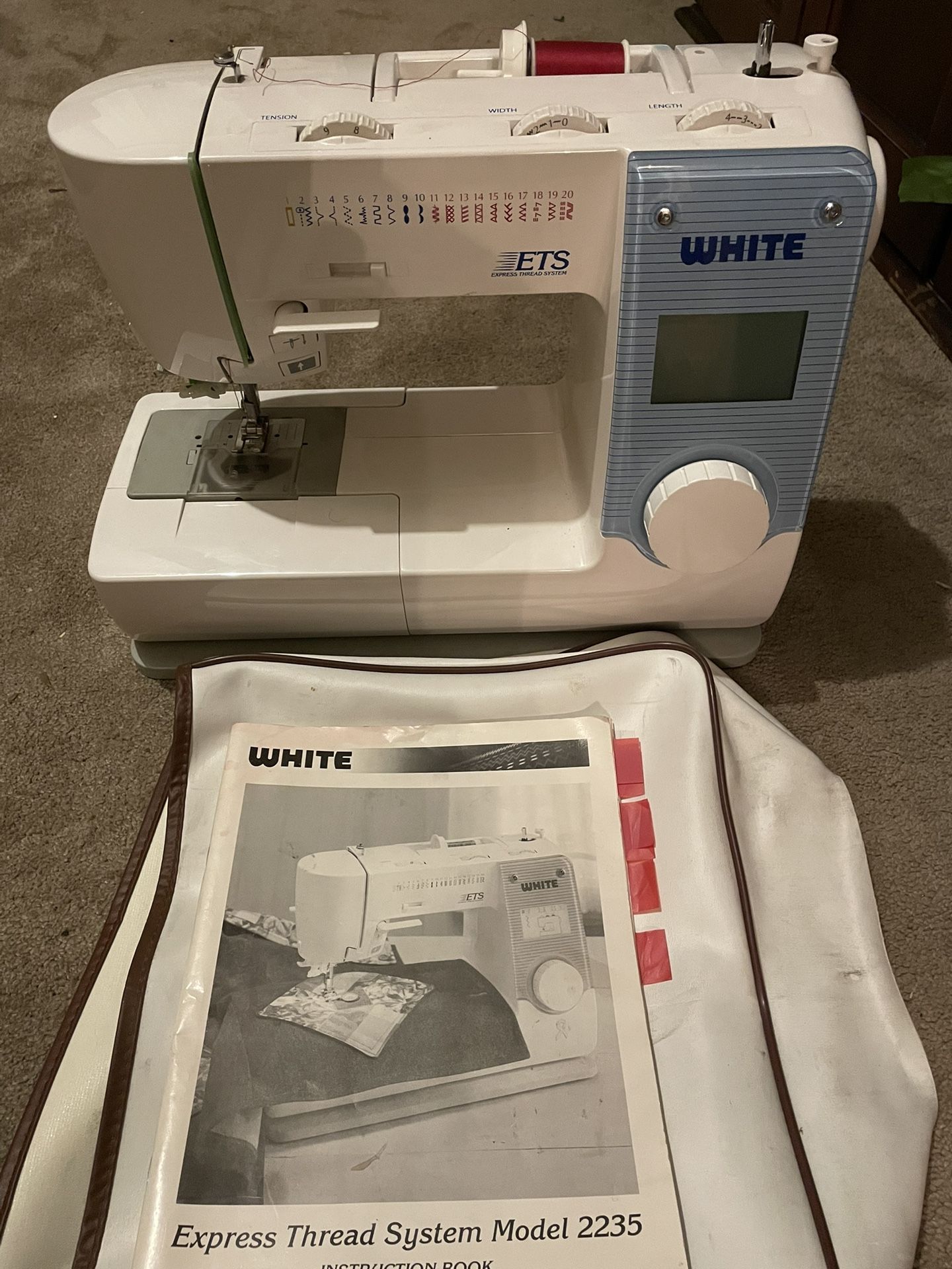White ETS Sewing Machine (delivery Available)