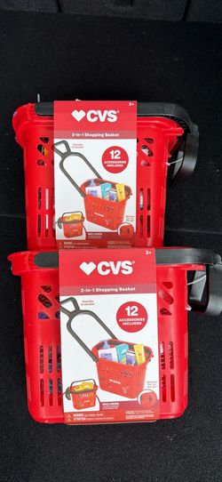 CVS 2-in-1 Shopping Basket Toy Set
