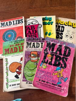 Lot of Mad libs vintage books