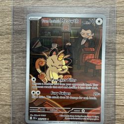 Pokémon Destined Rivals Team Rocket's Meowth 203/182