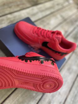 Pink Dripping Custom Nike Air Force 1 Sneakers. BRAND NEW!!!