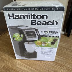 HAMILTON BEACH FLEX BREW SINGLE SERVE COFFEE MAKER 