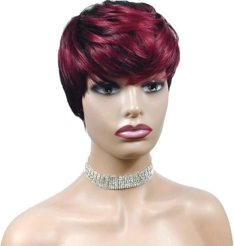 Burgundy Pixie Wig Only $30