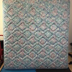 GOOD AS NEW - KING SIZE BED W/ FREE [MATCHING GRANITE DRESSER, NIGHTSTAND, BACKREST, FRAME &BOX SPRINGS]