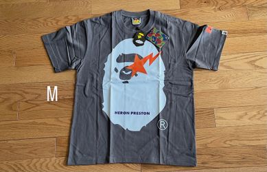 BAPE x Heron Preston T-Shirt - Grey - Size M