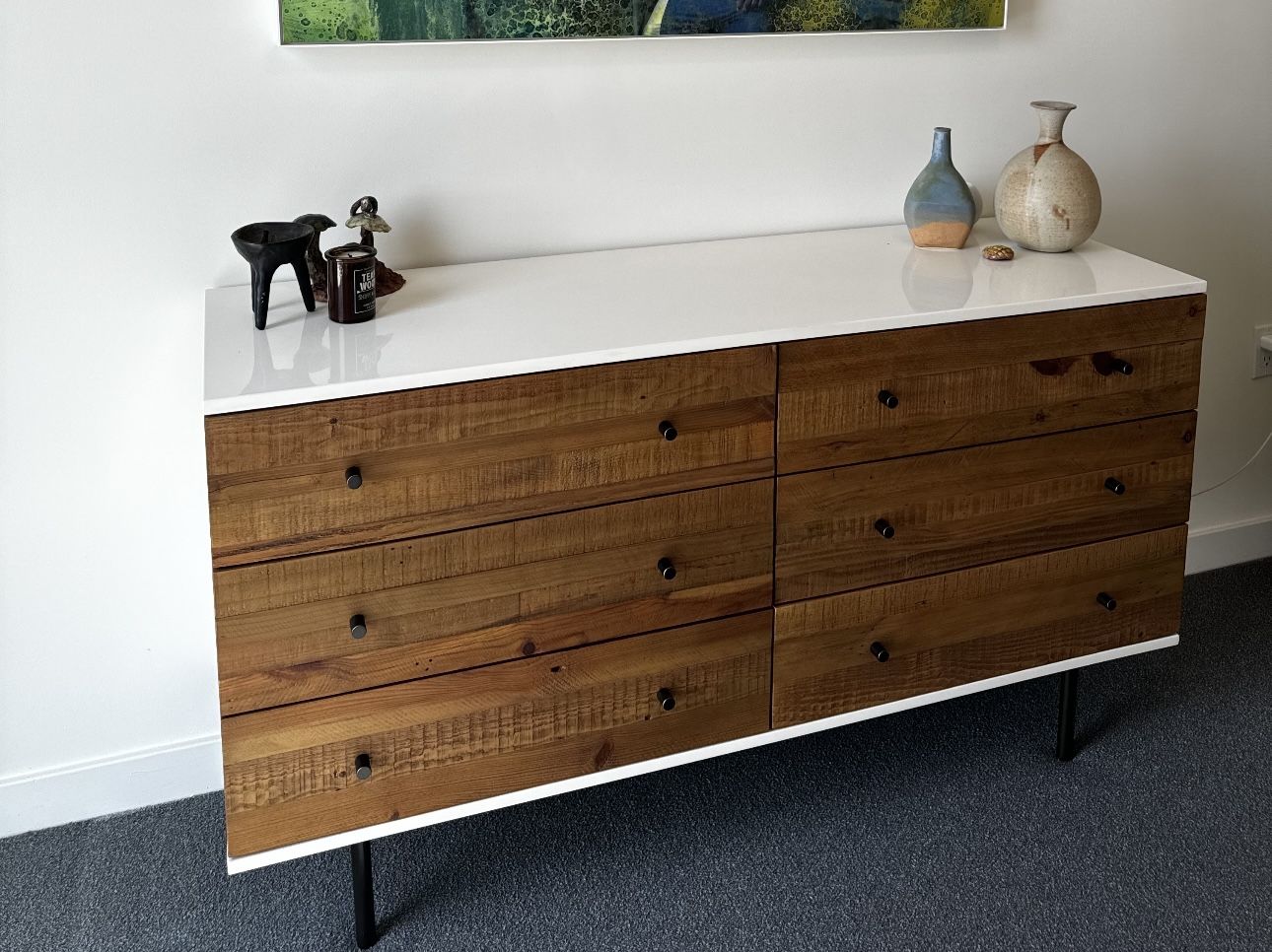 West Elm Reclaimed Wood And Lacquer 6 Drawer Dresser 