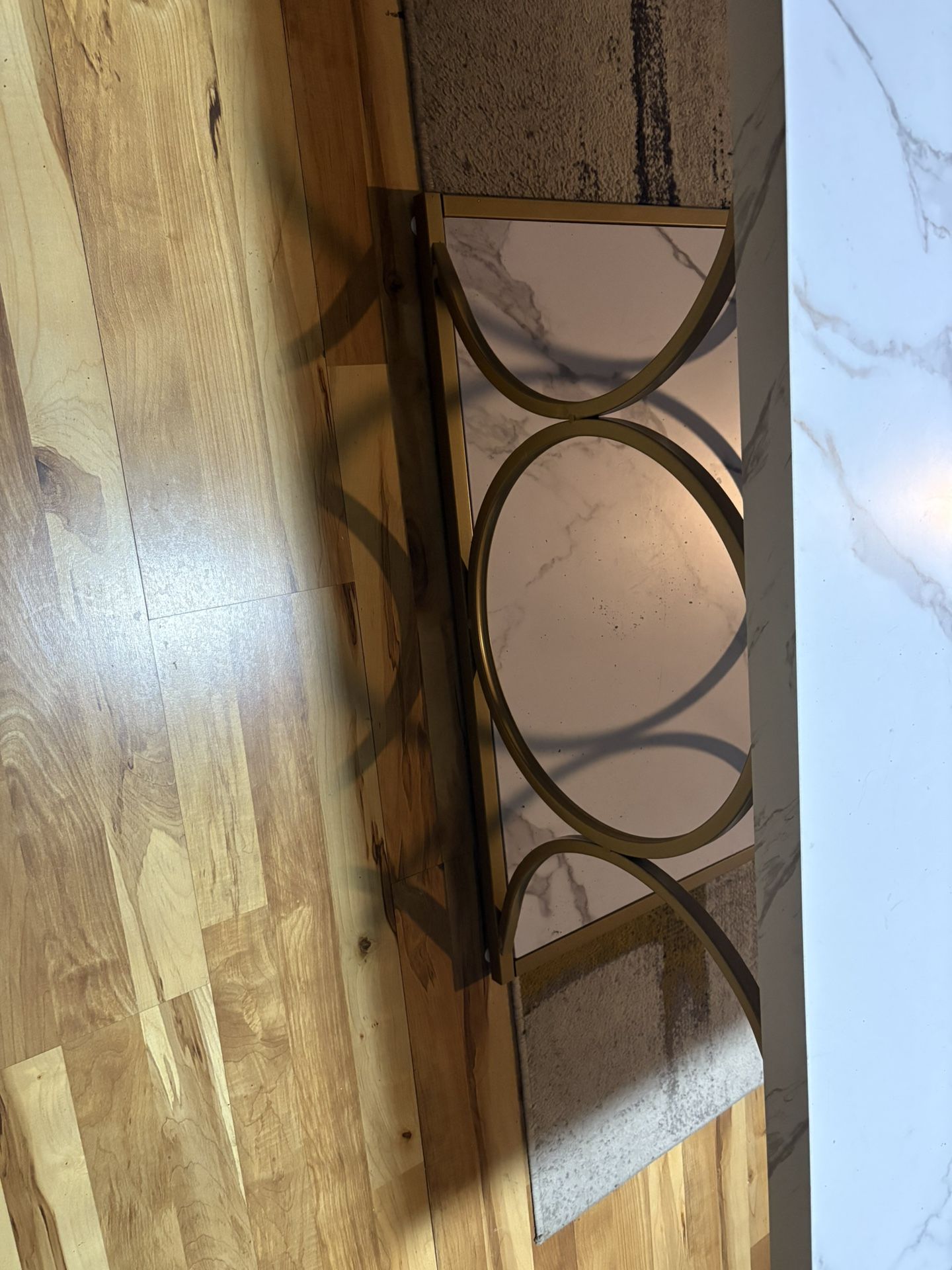 Marble Cocktail Table /Lamp Shelf