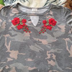 Camo Floral Shirt