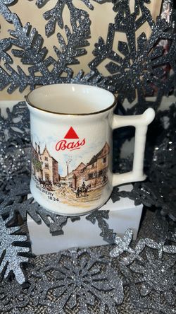 VTG Bass Brewery 1834 Museum of Brewing History Burton-on-Trent Gold Trimmed Mug