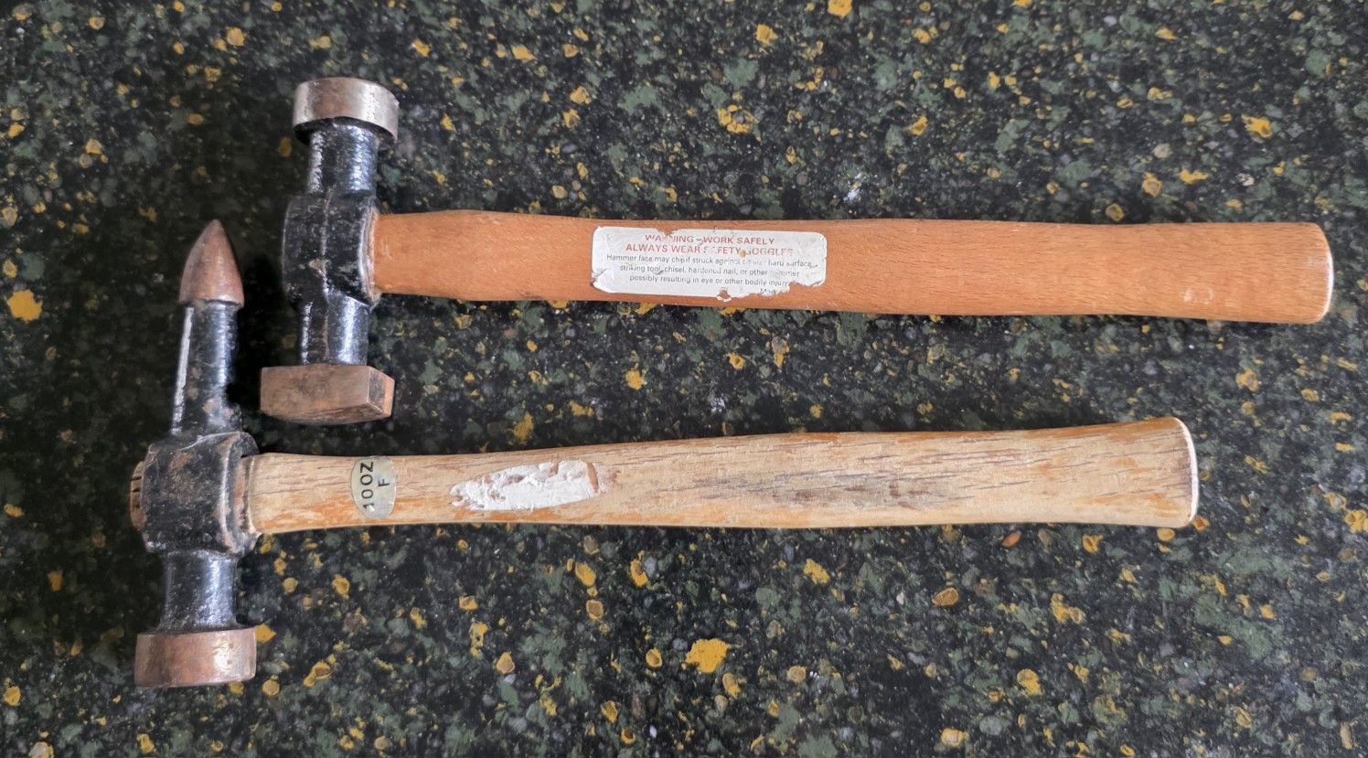 2x Vintage Auto Body Hammers