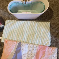 american girl doll bathtub and mats