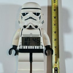 Lego Star Wars Stormtrooper 9" Desktop Digital Alarm Clock Lights Up