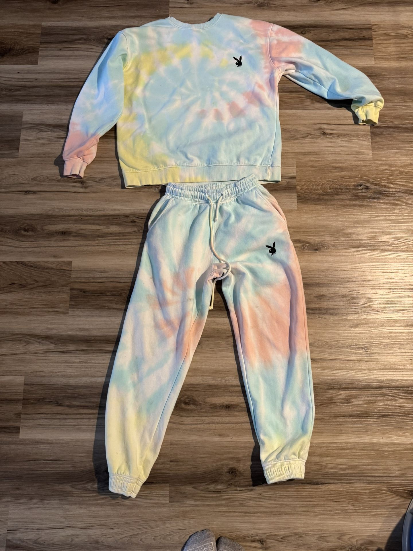Playboy Matching Oversized Jogger And Sweatshirt Set Small 