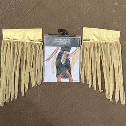 Brand new Halloween Costume Egyptian Accessory Kit, gold fringe arm bands