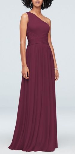 David's Bridal One-Shoulder Bridesmaid Dress