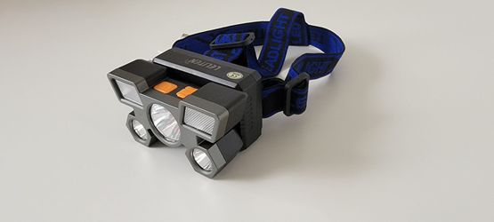5LED with Built-in 18650 Battery USB Rechargeable Portable Flashlight Lantern Torch Headlamp Outdoor Camping Headlight fishing
