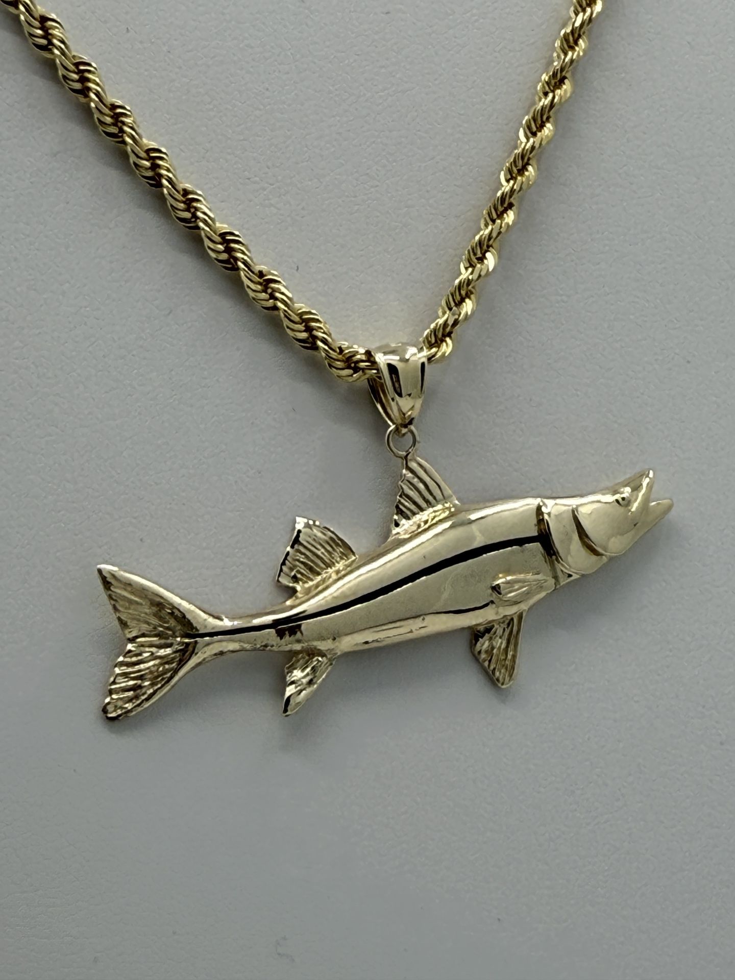 Yellow Gold Snook Pendant