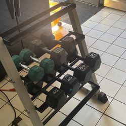 Dumbbell And Rack