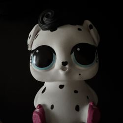 Lol Surprise Biggie Pets Dalmatian Dog Piggy Bank.  