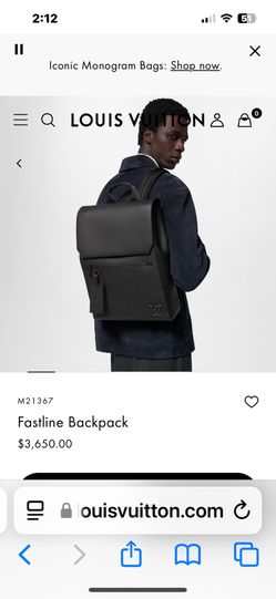 LV Louis Vuitton Fastline Backpack Black