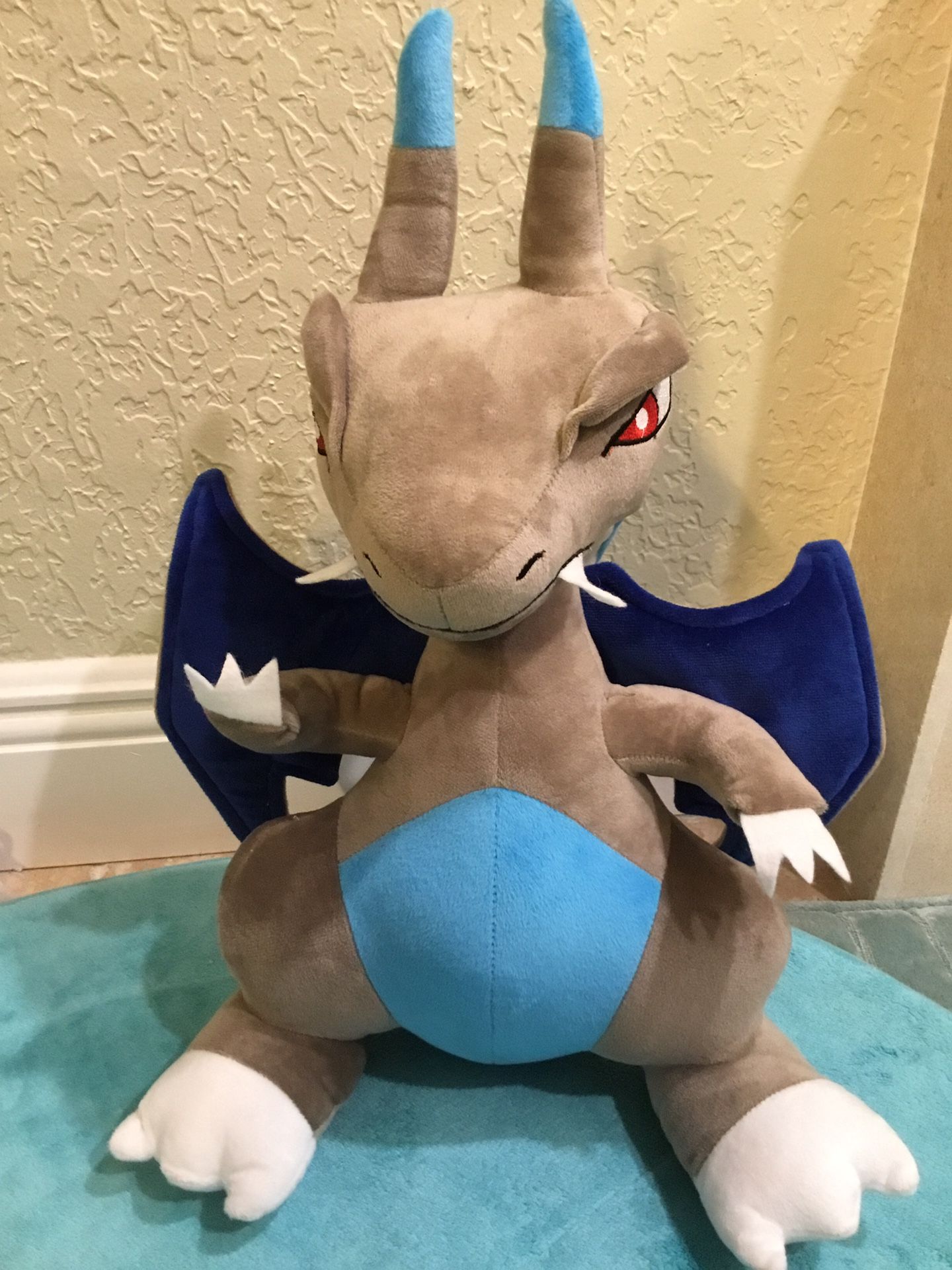 Pokemon Mega Charizard X Custom Plush Or Plushie Toy 