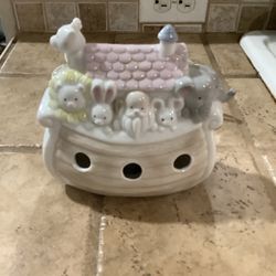 Vintage Enesco Noah’s Ark Table Night Light/Lamp
