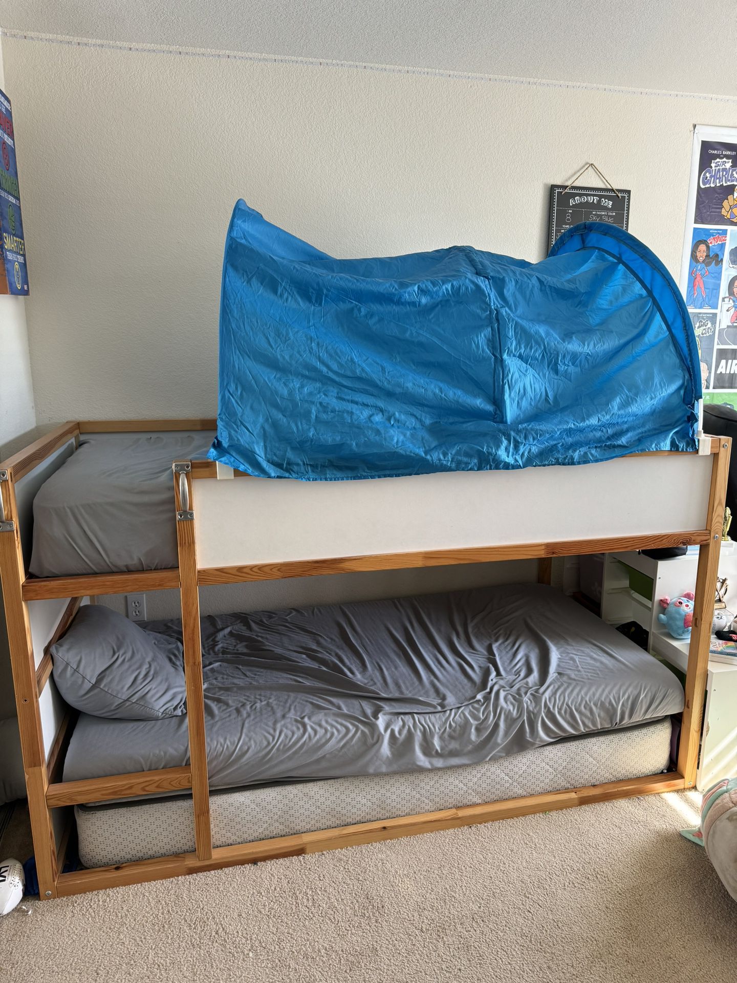 IKEA Kira Bed Blue Tent