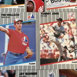 1989 Fleer MLB Cards Tommy John Tim Wallach 