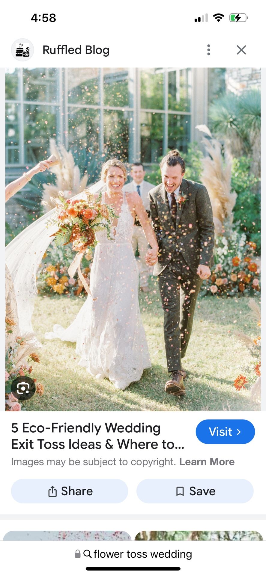 Floral Confetti For Wedding