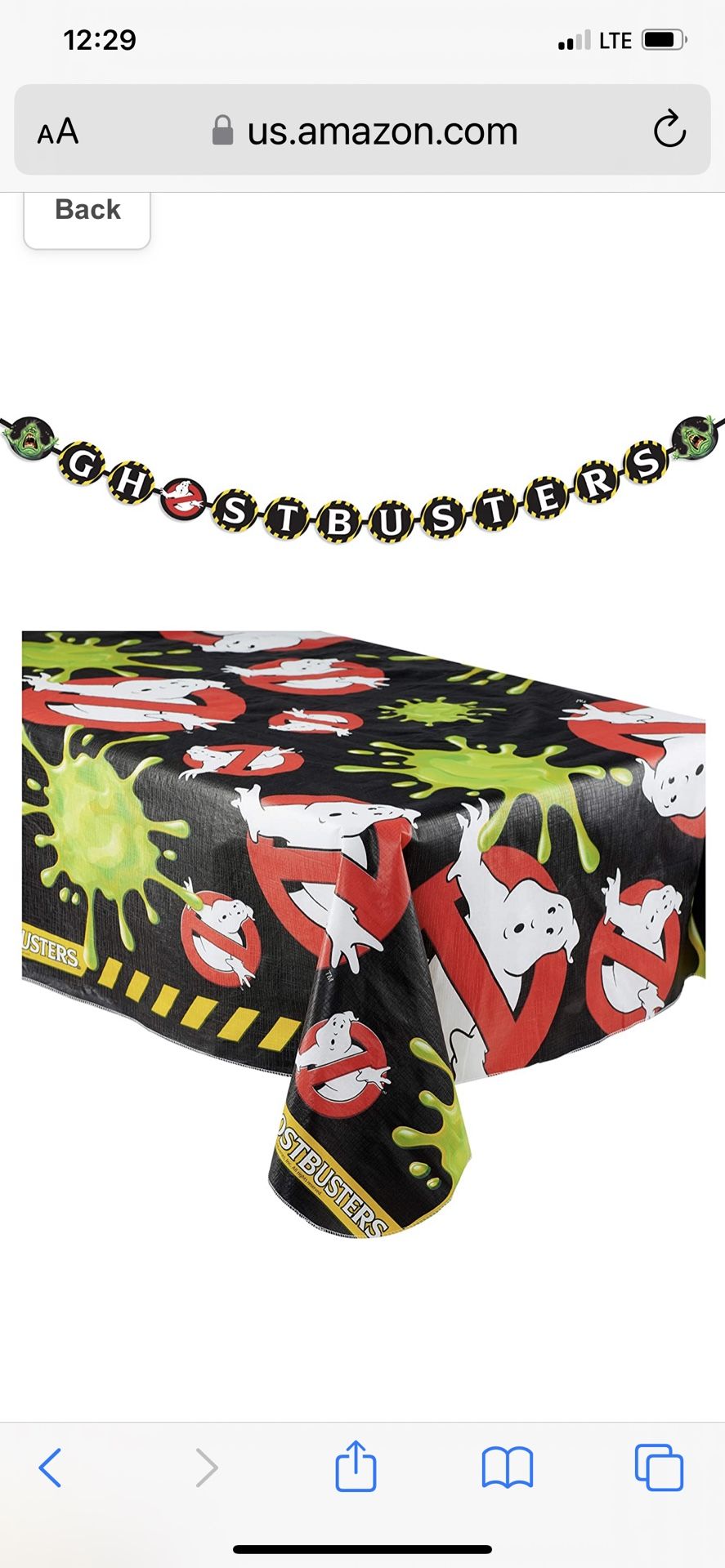 Ghostbusters Party Items/decorations