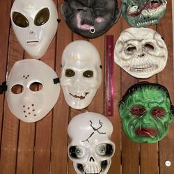 Halloween Masks Set Of 8