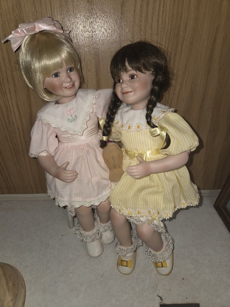 Antique dolls.