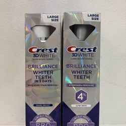 Crest 3D White Brilliance Enamel Protect or Hydrogen Peroxide Ultra White Toothpaste (Large Size)