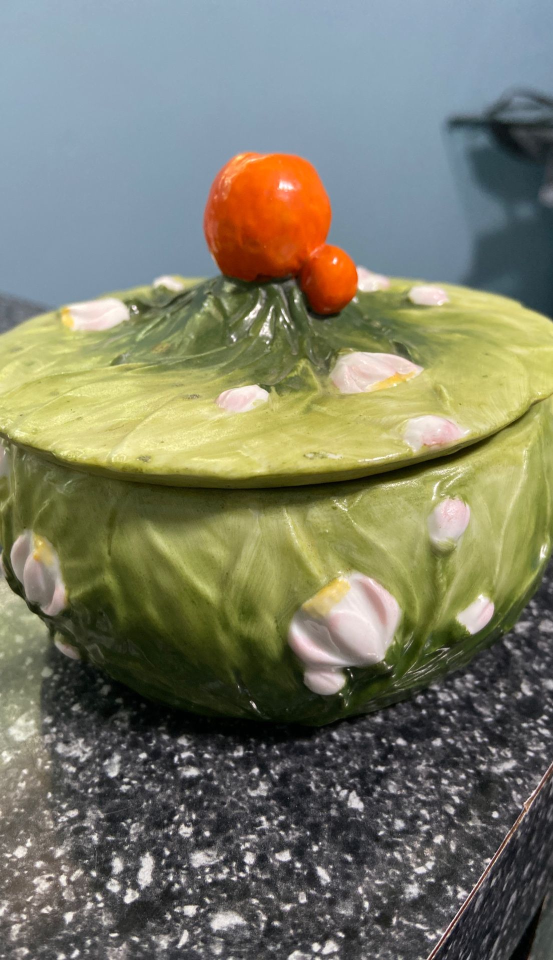 Antique Covered China Dish